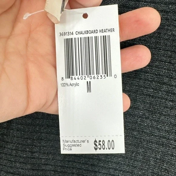 Philosophy Republic Clothing Charcoal Heather Gray Knit Sweater Women's Pullover - Picture 8 of 10